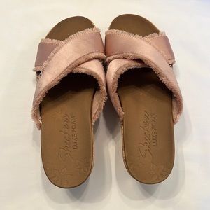 Sketchers Pink Slide On Beverlee Street Style Wedge Sandal Size 6.5